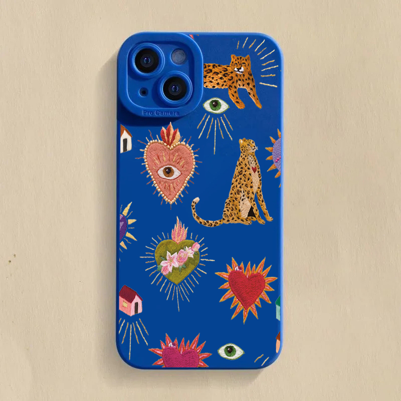 Samsung Galaxy A55 - Custodia per telefono con motivo floreale